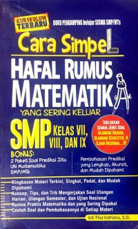 Image of Cara Simpel Hafal Rumus Matematika yangB Sering Keluar SMP Kelas VII, VIII, dan IX